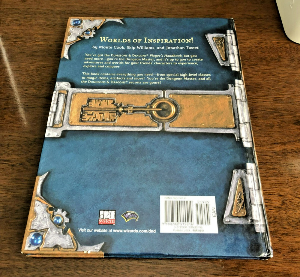 Dungeon Masters Guide Core Rulebook II 2000 First Printing Dungeons and Dragons