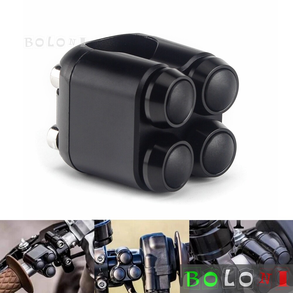Motorcycle Push Button Controller (Momentary Switch) For Bobber 7/8" Bar