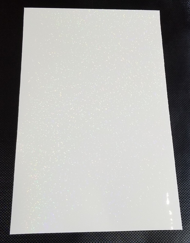 White Sequins Sign Plotter Cutter Vinyl