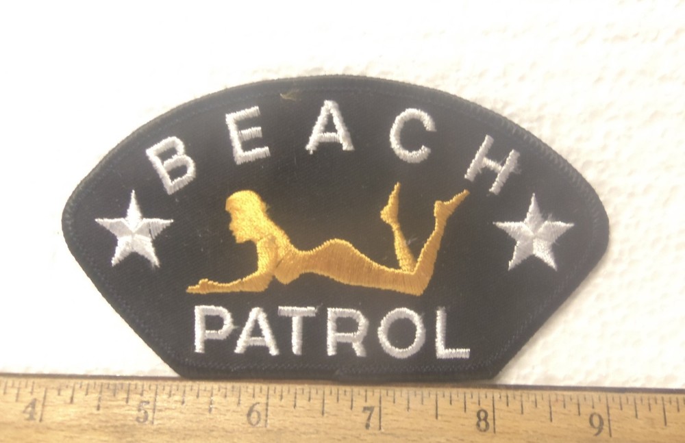 Beach Patrol Embroidered Patch