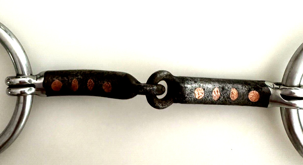 Sweet Iron Loose Ring Snaffle Bit 5" With Copper Inserts