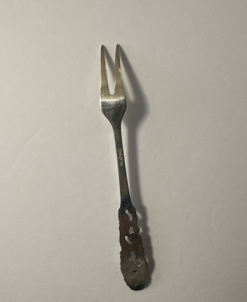 Norwegian 830s Silver Serving Fork by Brodrene Mylius "Tele" Pattern
