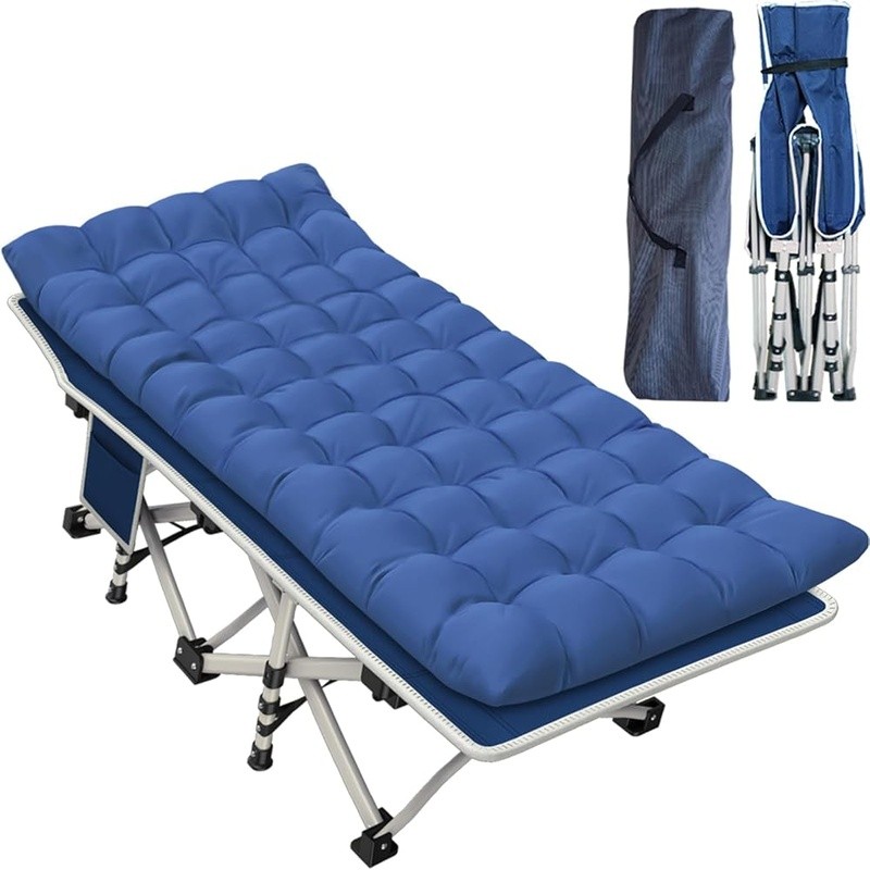 Portable Folding Camping Cot Lightweight No Assembly Comfortable 450lbs Capacity