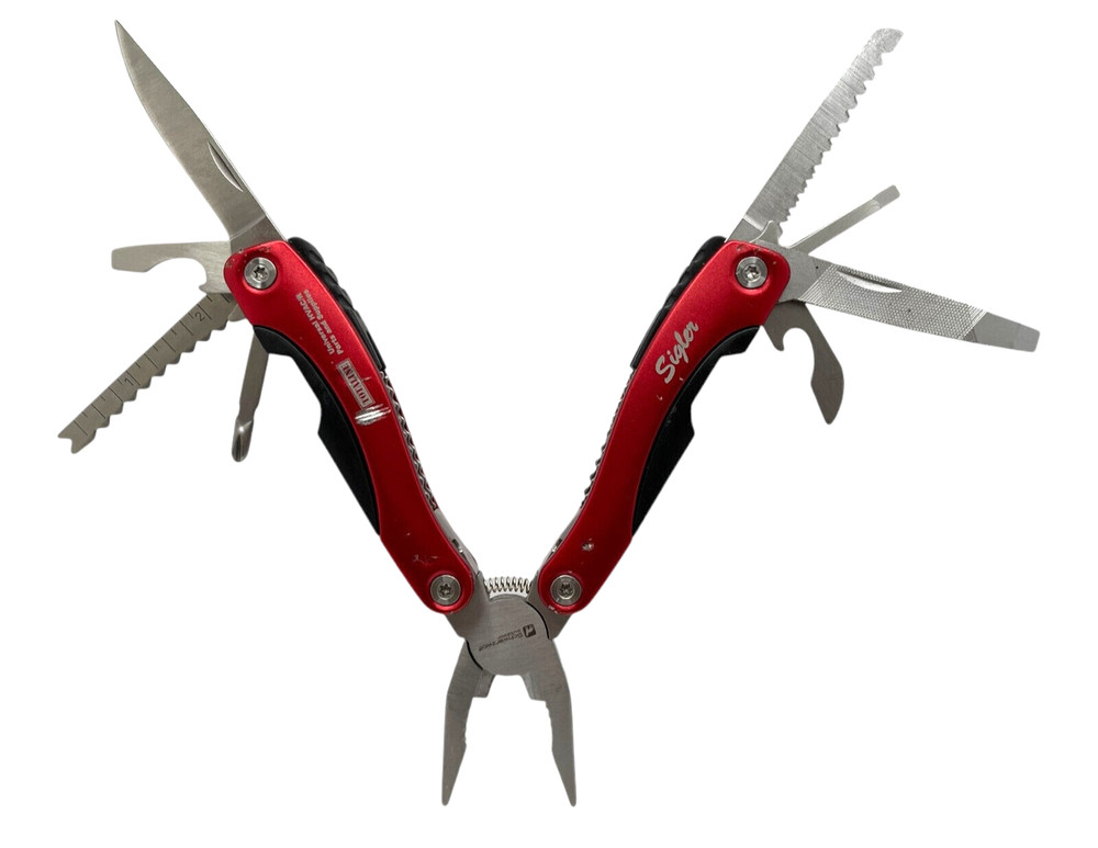 SCHWARZWOLF Multi-Tool Red Color Includes Carrying Case