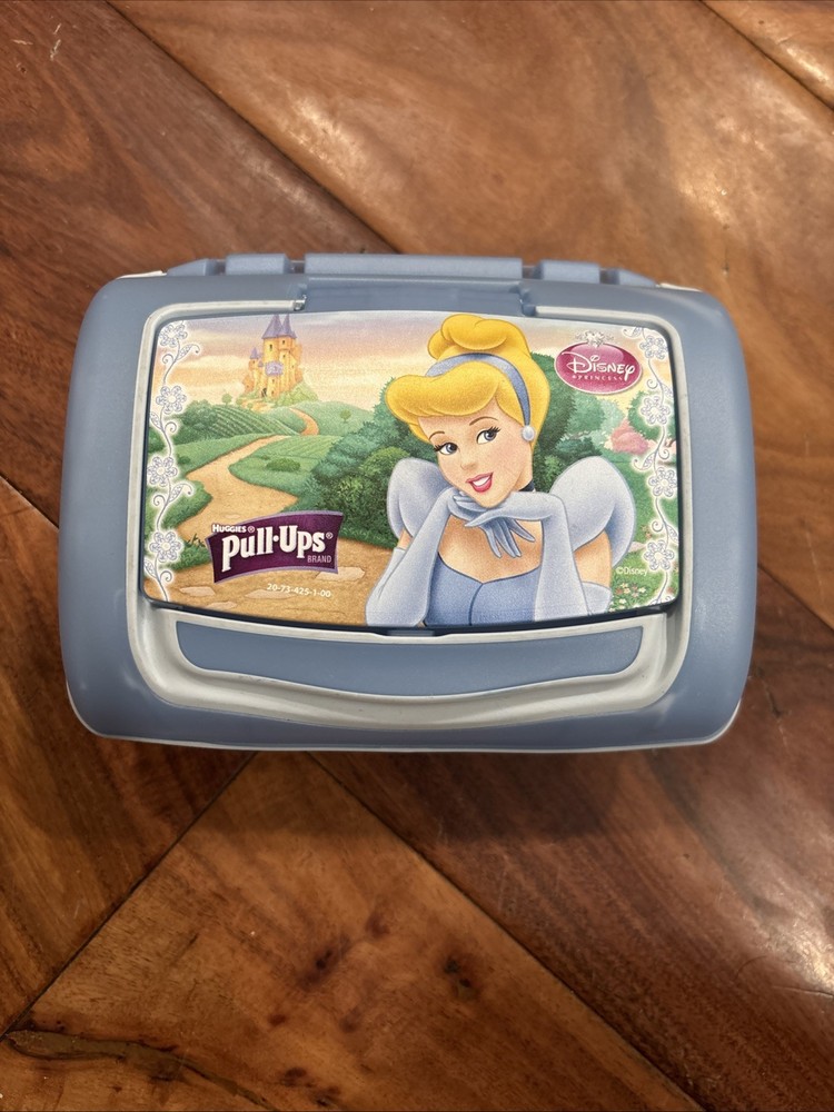 HTF Refillable Huggies Wipes Container Disney Figures Cinderella Pull-Ups