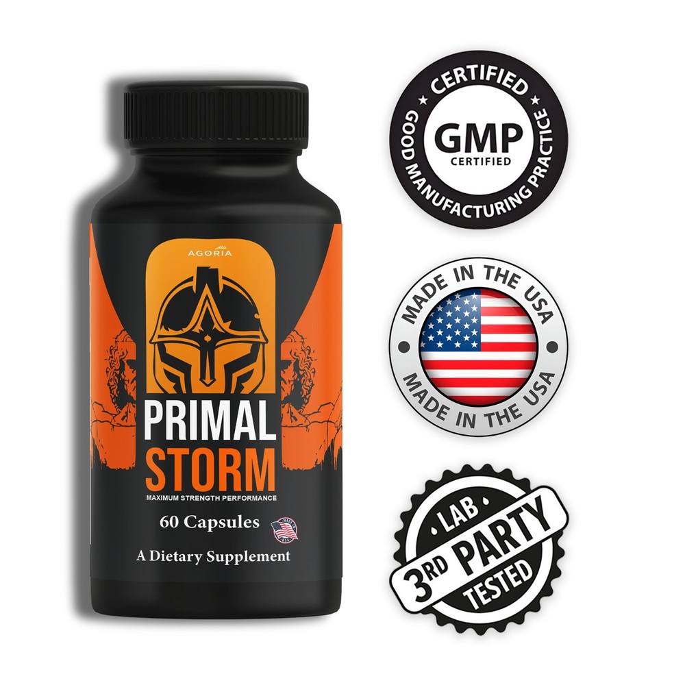 (6 Pack) Primal Storm Performance Support, PrimalStorm Capsules