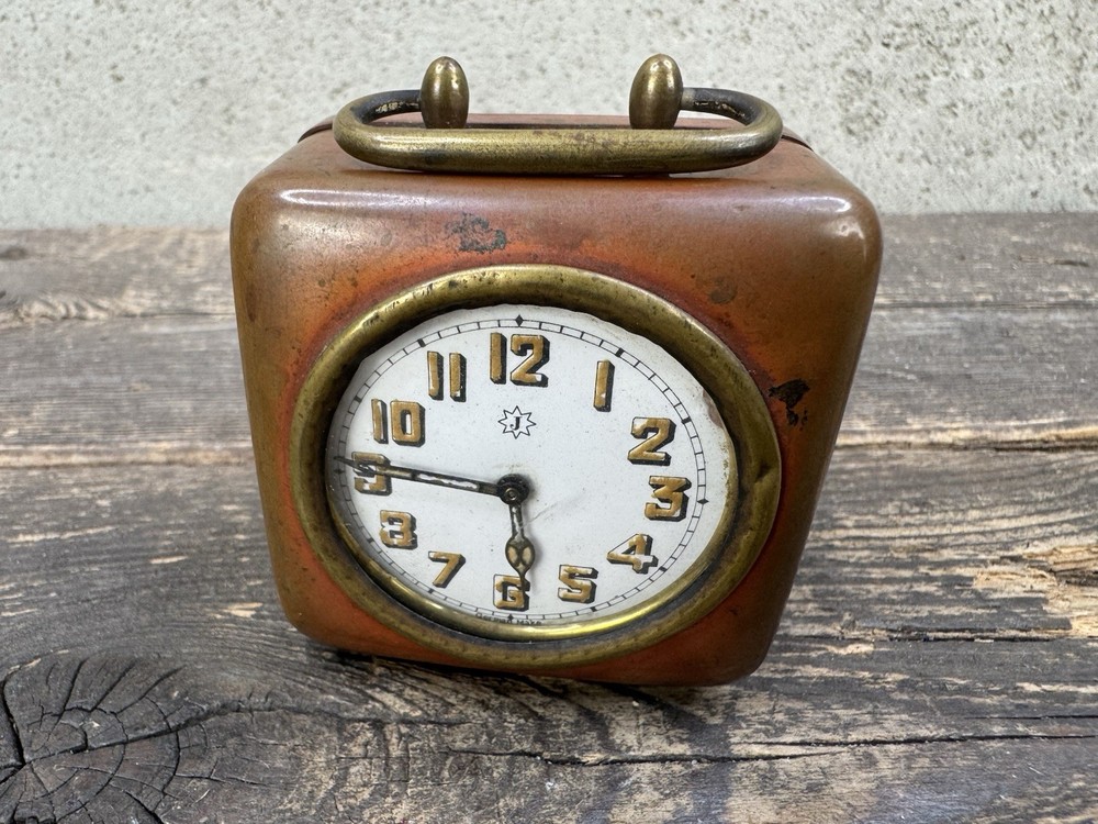 Vintage Small Brass Clock