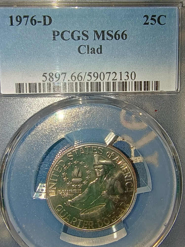 1976-D Washington Quarter Bi-Centennial Clad PCGS MS66 Gem Uncirculated