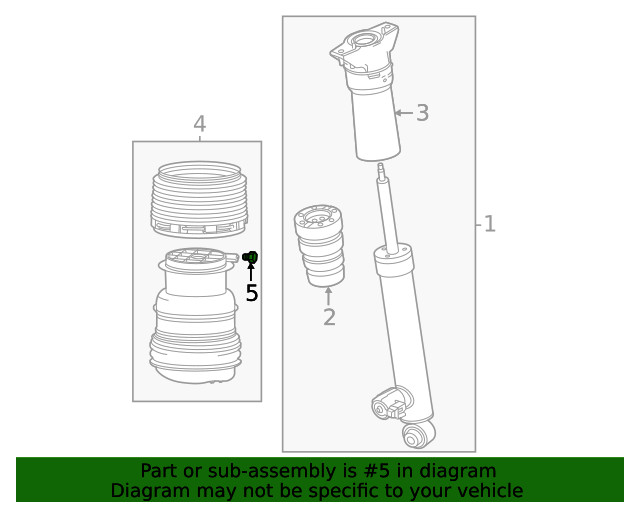 Genuine GM Air Spring Connector 85102762