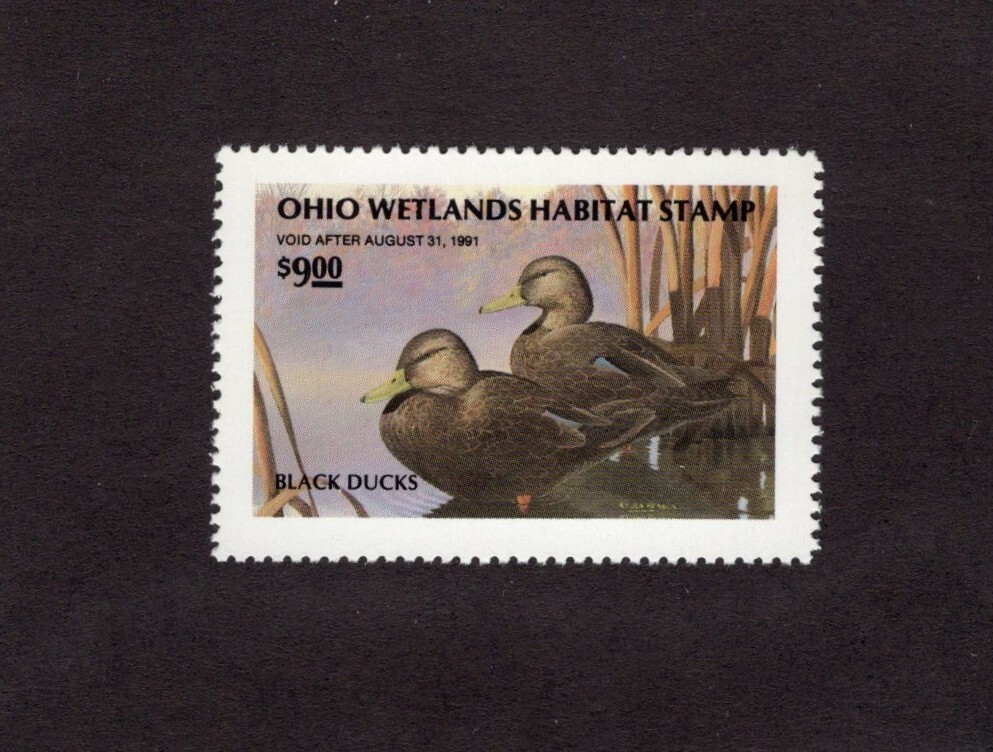 OH9 - Ohio State Duck Stamp.  Single. MNH. OG.