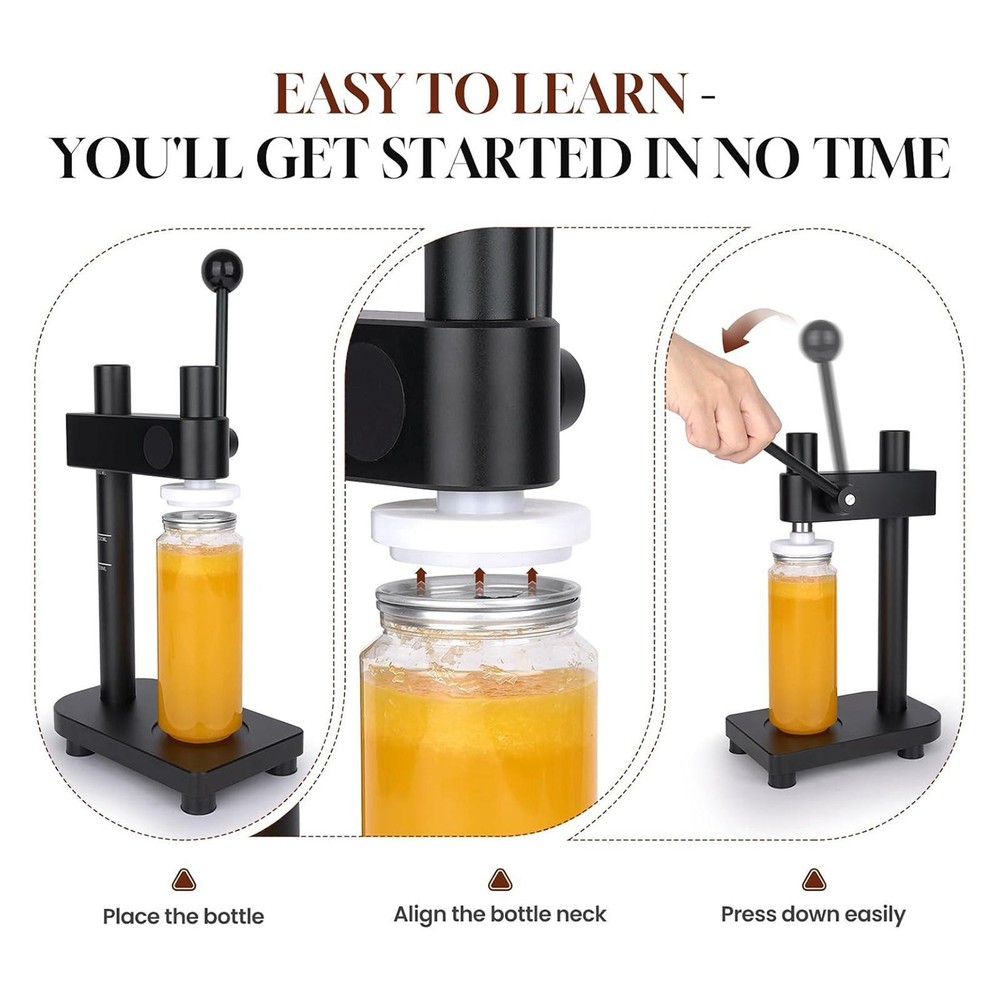 Manual Bottles Sealer for 55mm Caps Easy Operations Can Sealer Machine