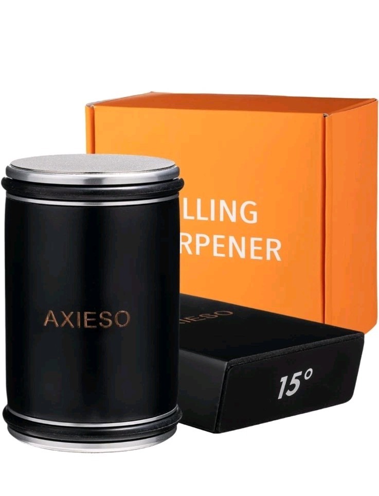 Rolling Knife Sharpener Kit - All Knife Sharpening Tool w/ Diamond & Ceramic