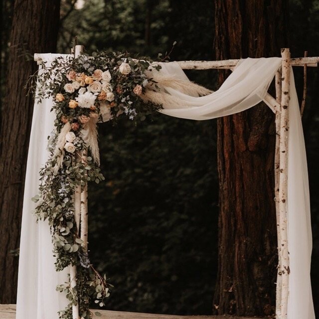 White Birch Wedding Arch Kit