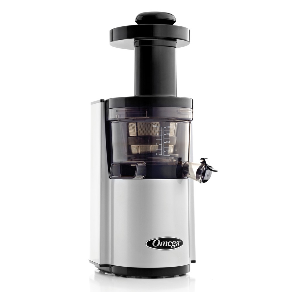 Omega Vertical Slow Masticating Juicer, in Silver