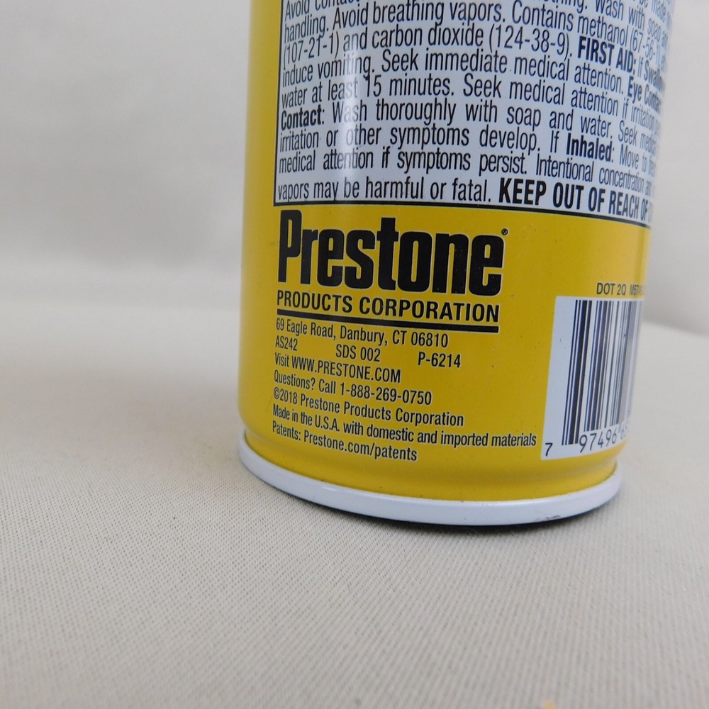 3-Pack Lot Prestone Windshield De-Icer 11oz Cans with Ice Scraper Tops #3146