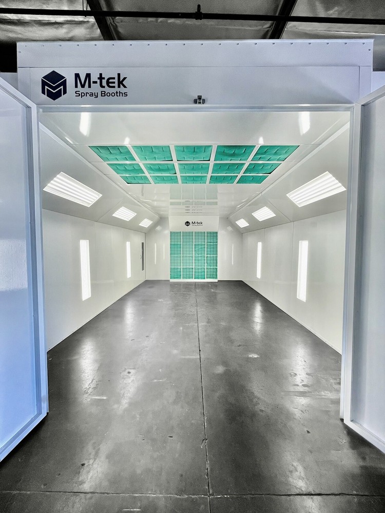 NEW M-TEK SEMI-DOWN DRAFT PAINT SPRAY BOOTH / PAINT BOOTH