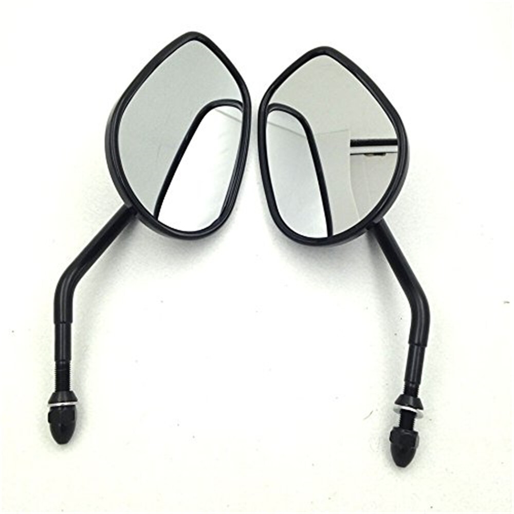 Custom Black Big Size Mirrors For Fits 1982-Later Harley Davidson Models (except
