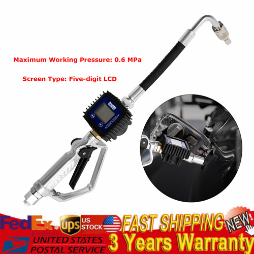 Digital Oil Transfer Gun with LCD Flow Meter, Adjustable Volume Control