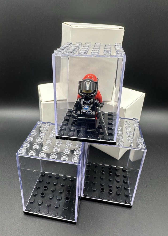 Display Case for Miniature Figurines -6x6 stud size