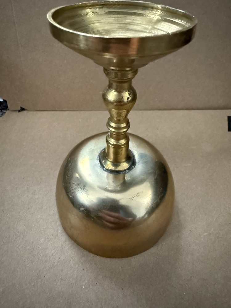 Solid Brass Chalice Goblet Cup 6" Tall Barware Wine Glass