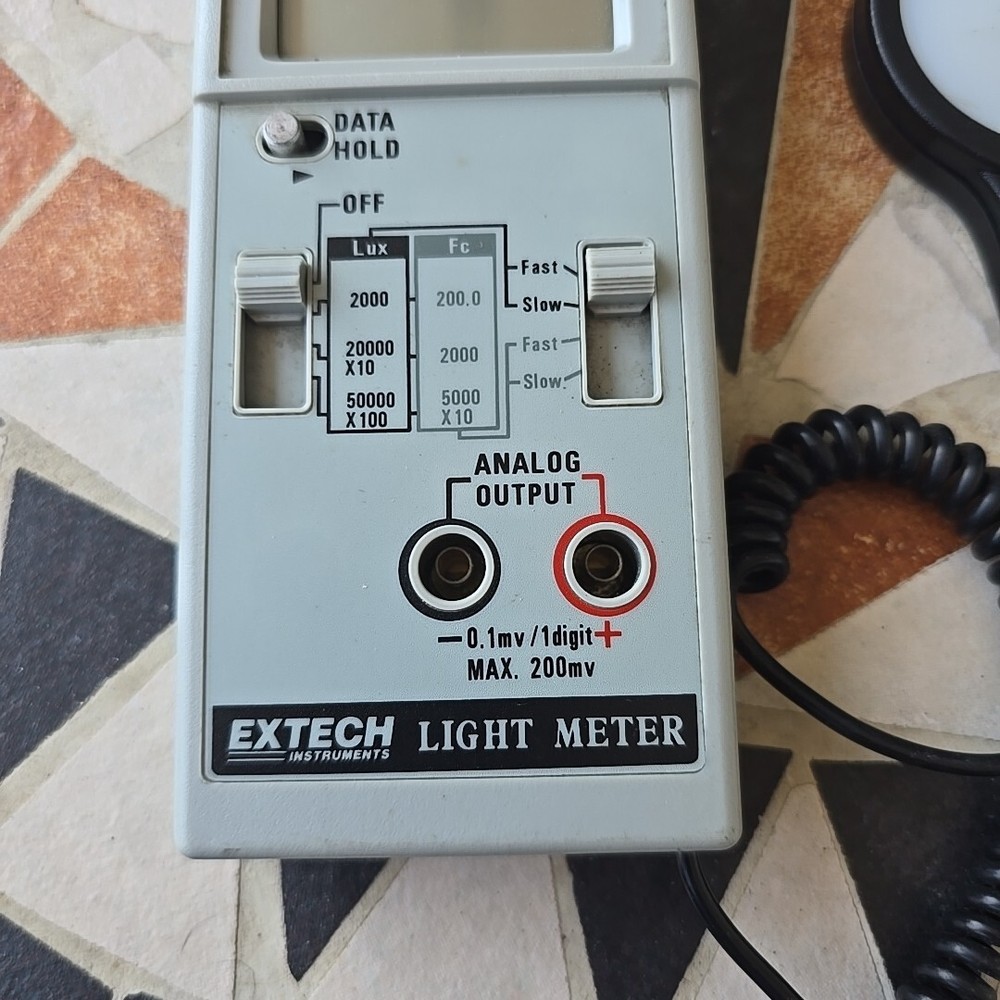Extech Instruments Light Meter K80537 Tested Working Grey
