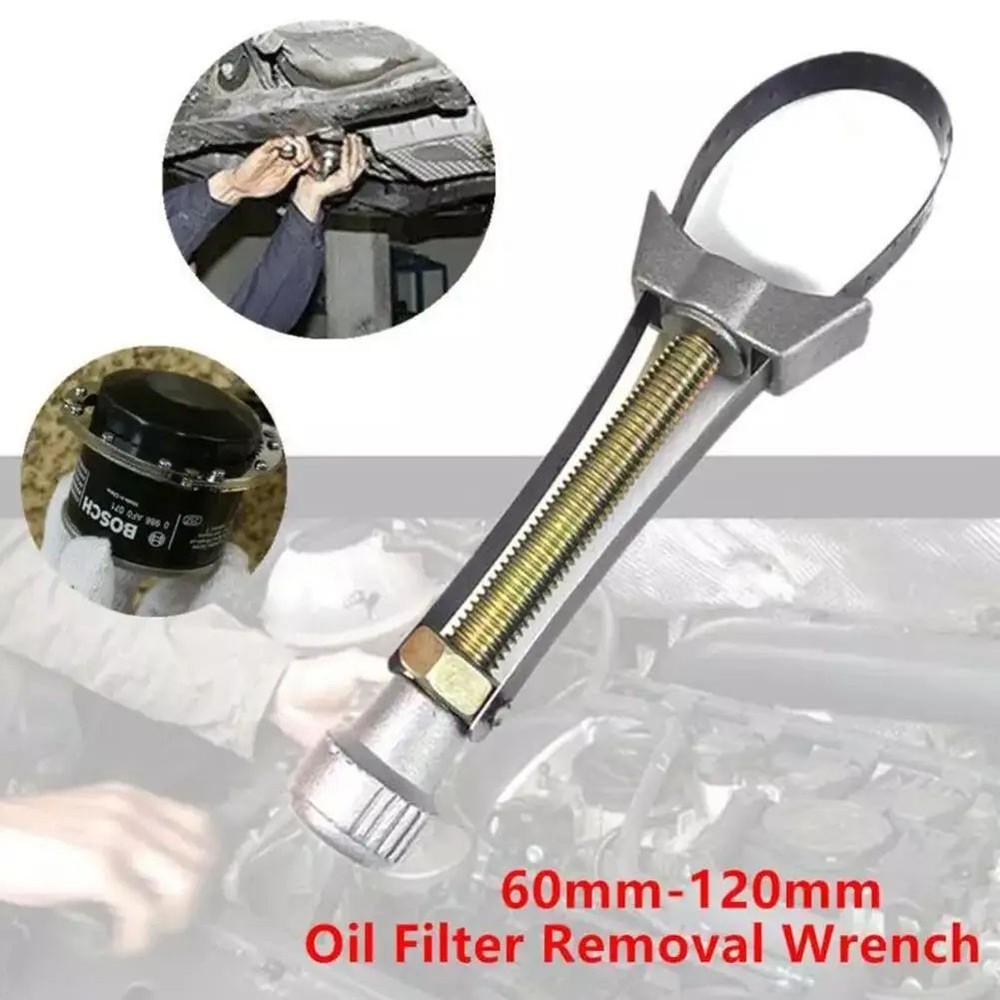 Universal Car Adjustable Oil Filter Removal Strap Wrenchs Removal Tool