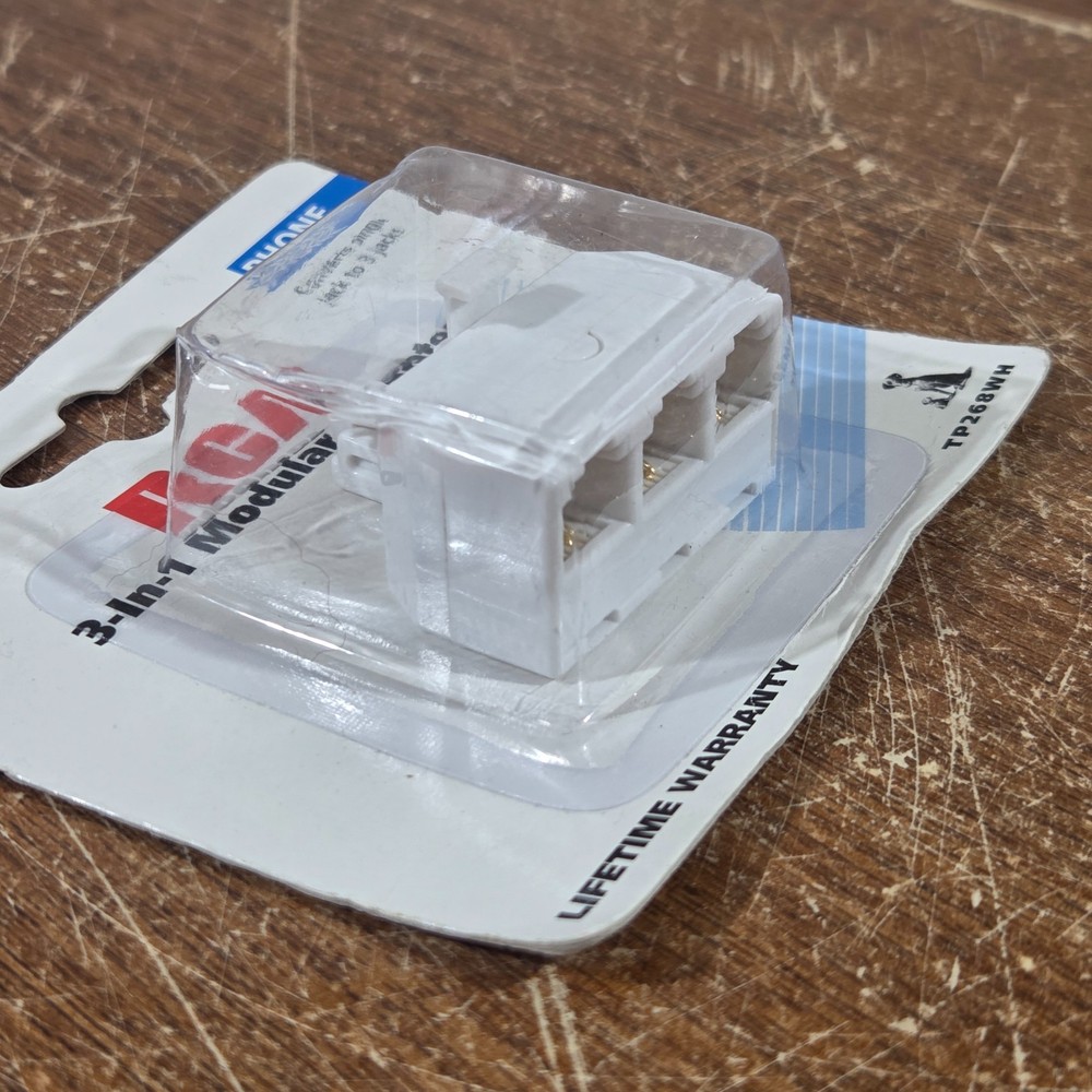RCA 3 In 1 Modular Adapter Phone Jack