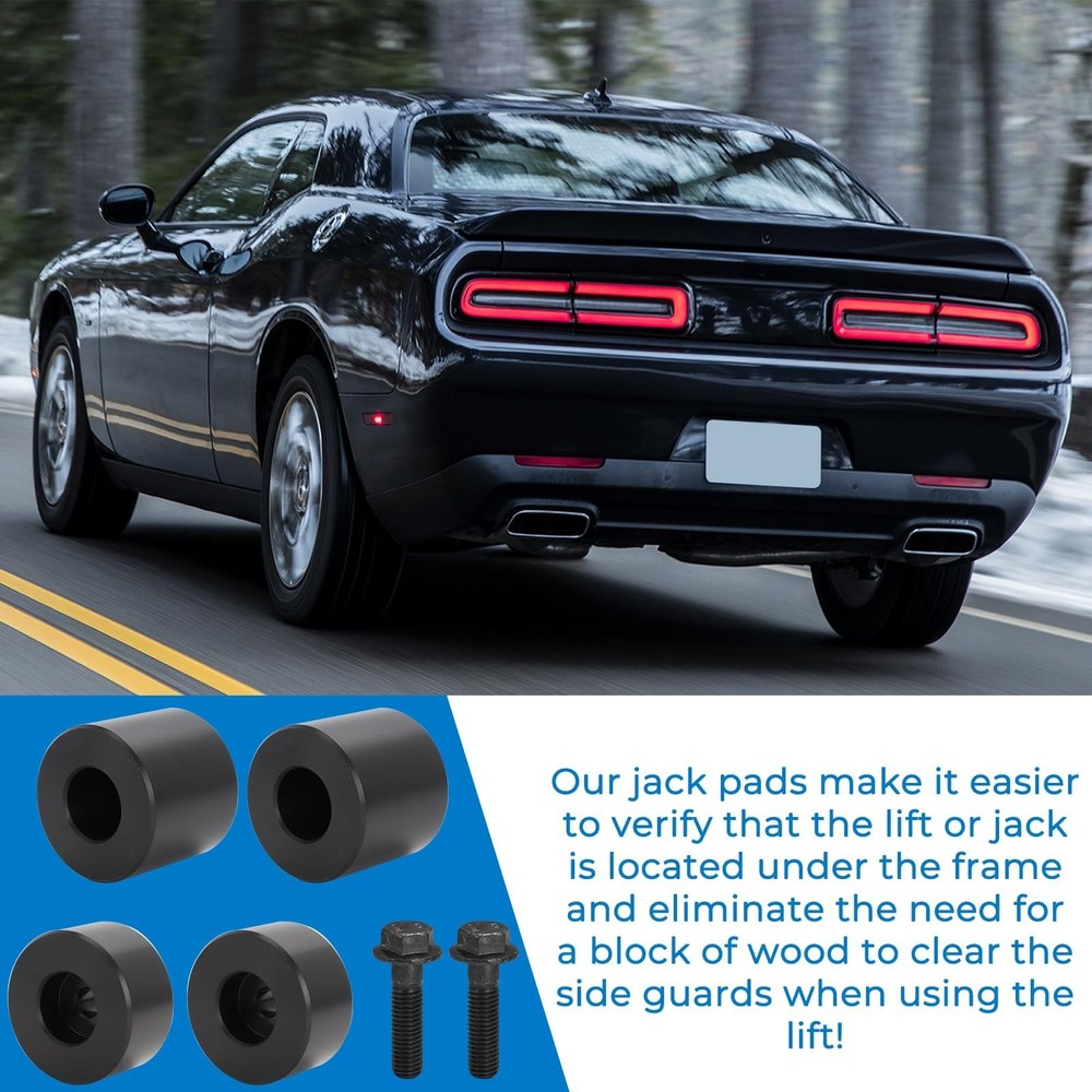 Lifting Jack Pad Front & Rear Jack Pad Kit for Dodge Challenger Charger HellC...