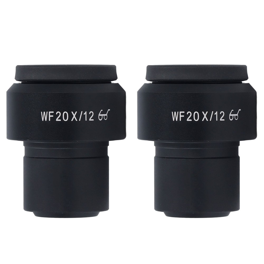 2 Pcs Microscope Eyepiece WF20X Widefield Adjustable Diopter Optical Microscope