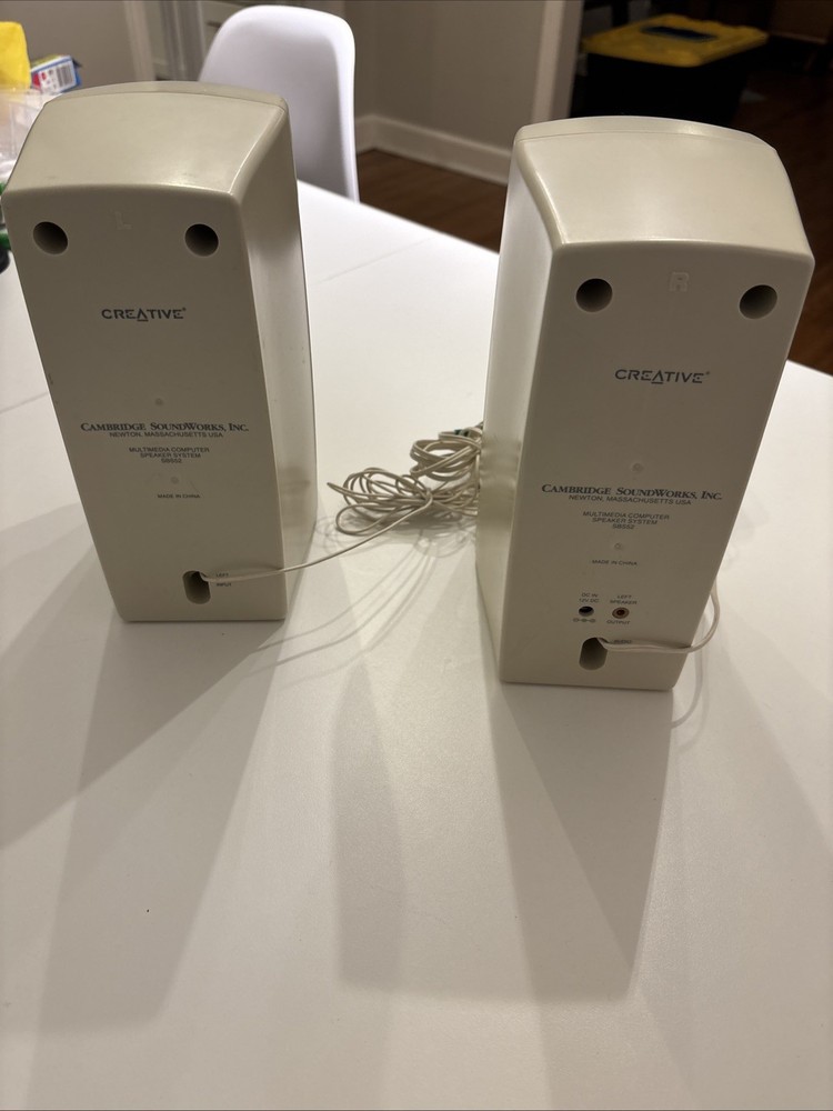 Cambridge SoundWorks SBS52 Multimedia Computer Speaker System Desktop PC Working