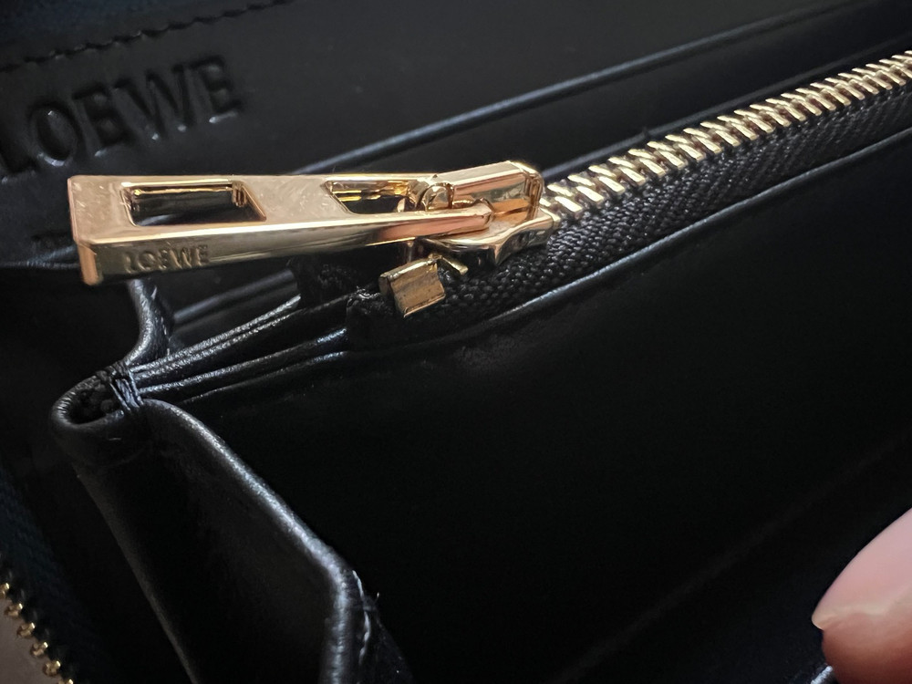 Loewe Blue Puzzle Zip Around Wallet