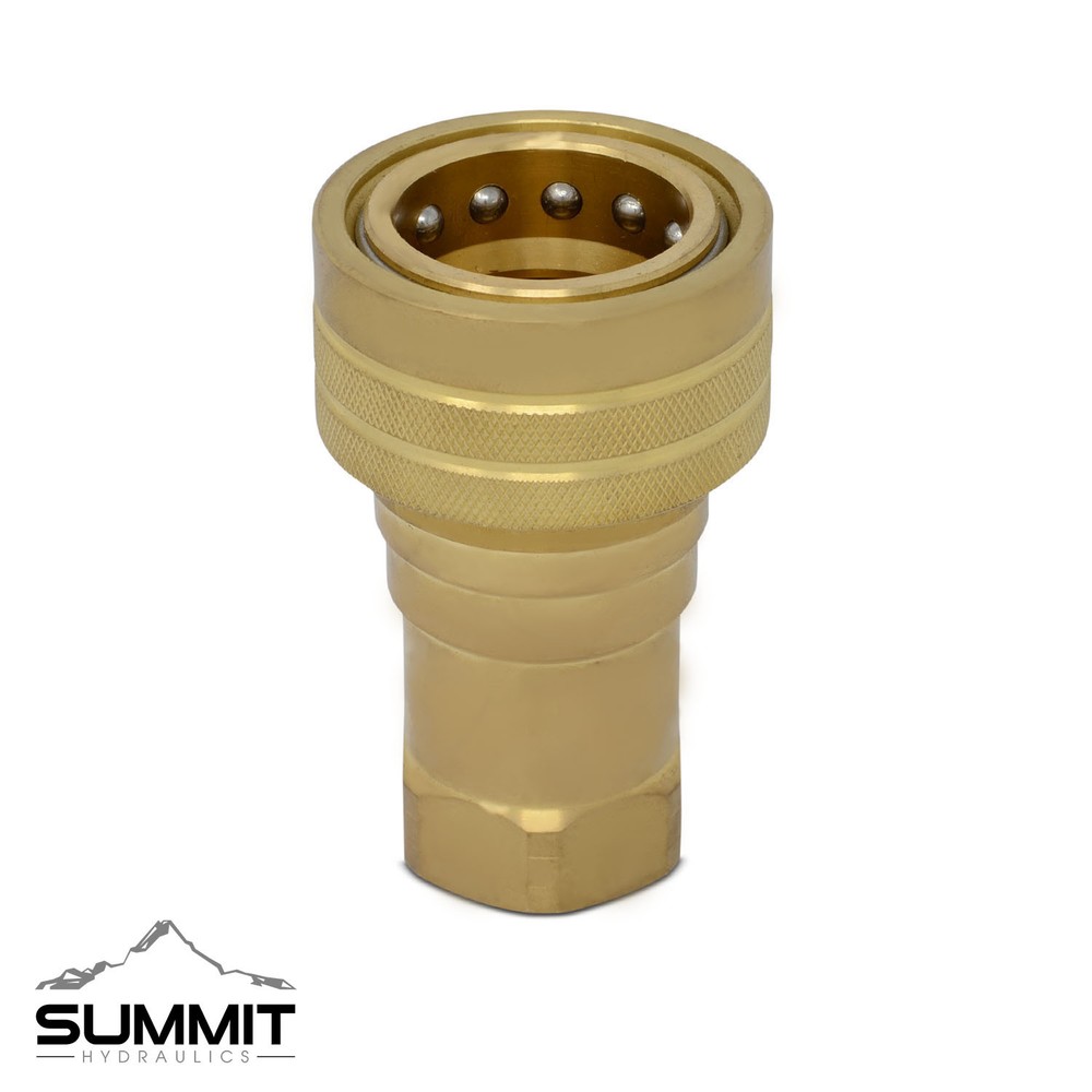 1″ NPT ISO 7241-B Brass Quick Connect Female Coupler