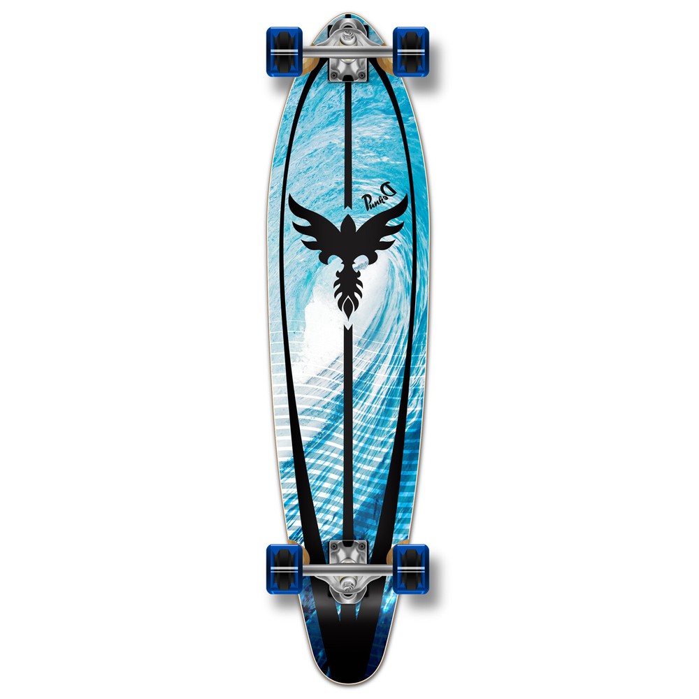 Yocaher Kicktail Tsunami Longboard Complete