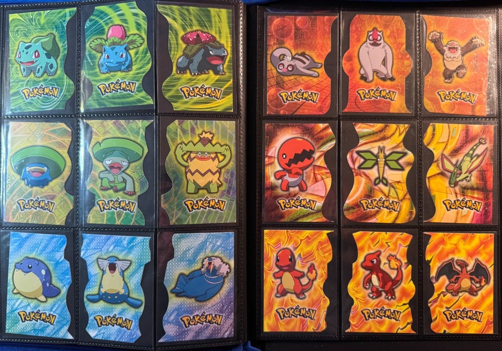 Pokemon TOPPS Advanced Challenge - DIECUT complete 18/18 - EXCELLENT +Charizard