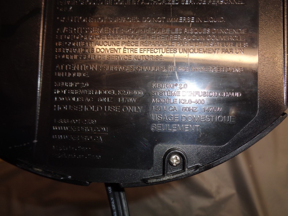 Keurig 2.0 K400 Brewing System WORKING CONDITION