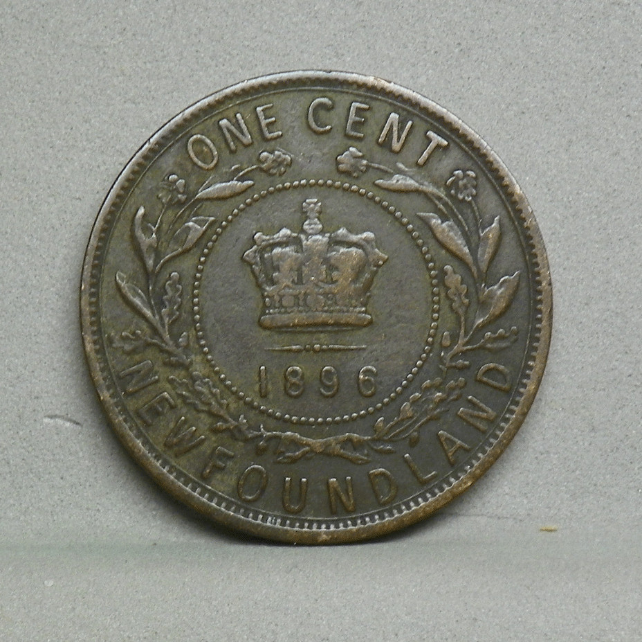 NEWFOUNDLAND 1896 1 CENT, Very Fine (CP-22)