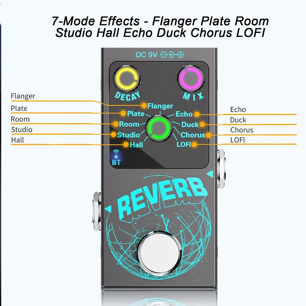 Mini Digital Reverb Guitar Pedal