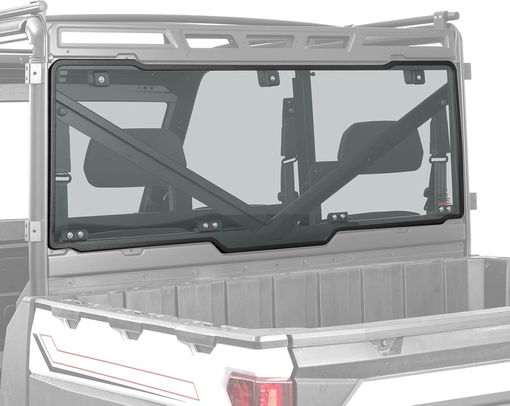 KEMIMOTO Light Tinted Rear Window, Pre-installed Back Windshield Compatible with