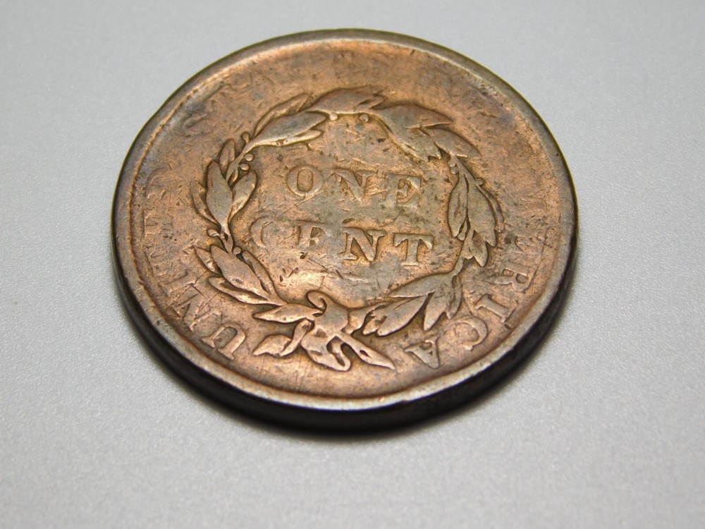 US COINS 1837 CORONET HEAD LARGE CENT