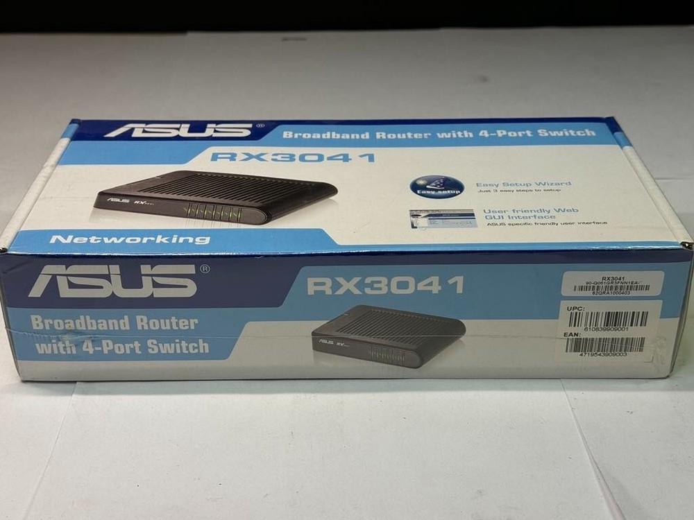 ASUS RX3041 Broadband Router with 4 Port Switch