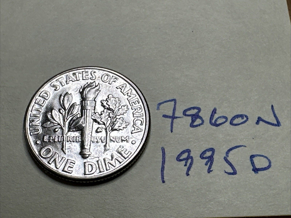 1995 D Roosevelt Dime 10C 7860N