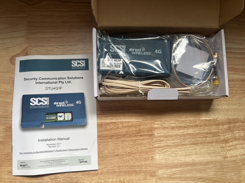 SCSI DTU 4G IP  DirectWireless Security System Module Dual Sim DTU4G/IP LITE