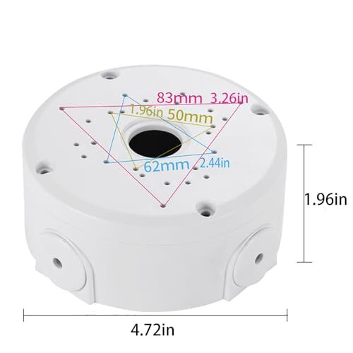 Universal Bullet Security Camera Junction Box Mount Bracket Plastic Rainproof...