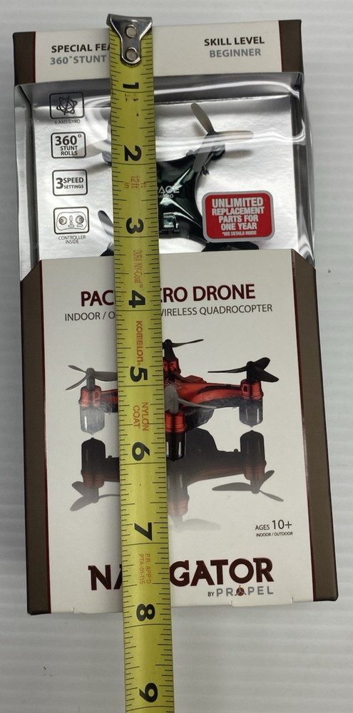 Micro Drone Propel Navigator Pace Wireless Quadcopter Beginner Stunt Drone Black