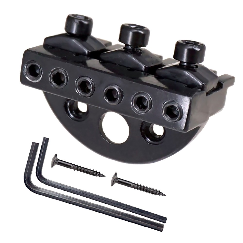 Replacement Hardware Lock Nut for Headless 6-String Guitar Black Zinc Alloy