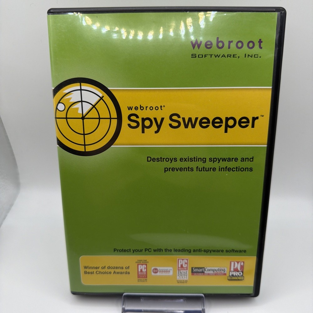 Webroot Software, Spy Sweeper, Windows, 2003-2007 (Excellent CD-Rom, With Code)
