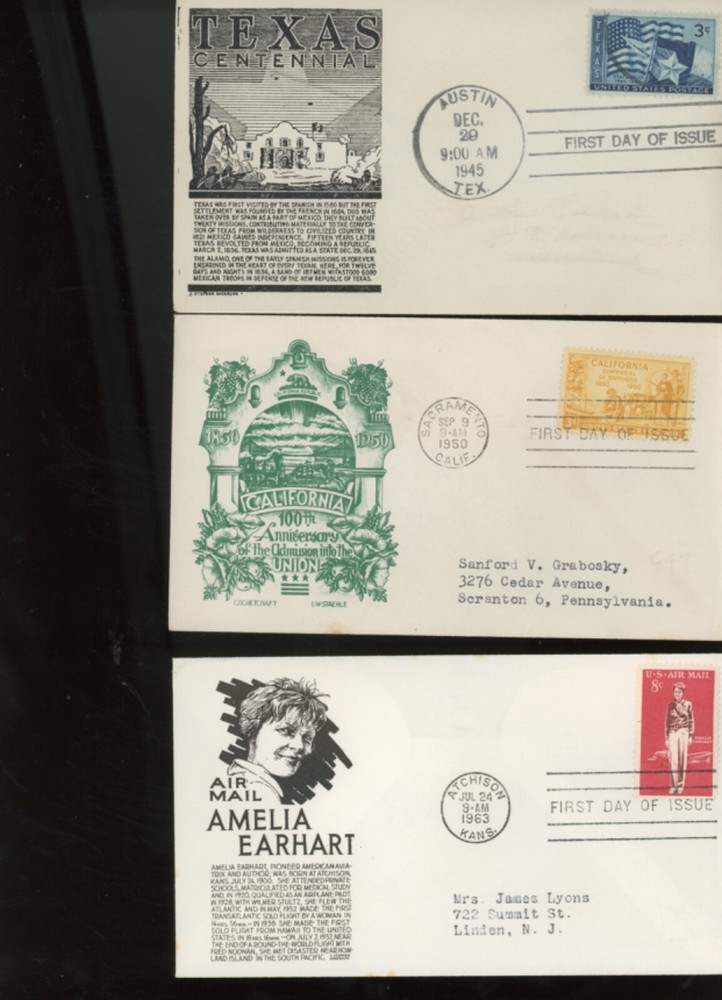 CS Anderson Cachets fdc 72 set d (ip