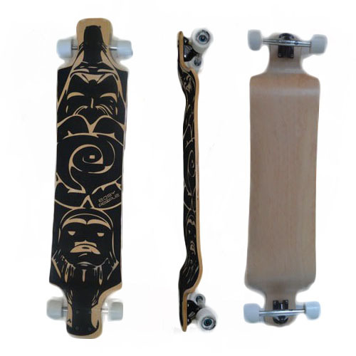 Easy People Drop Down DD-3 Natural Lowrider Longboard Complete