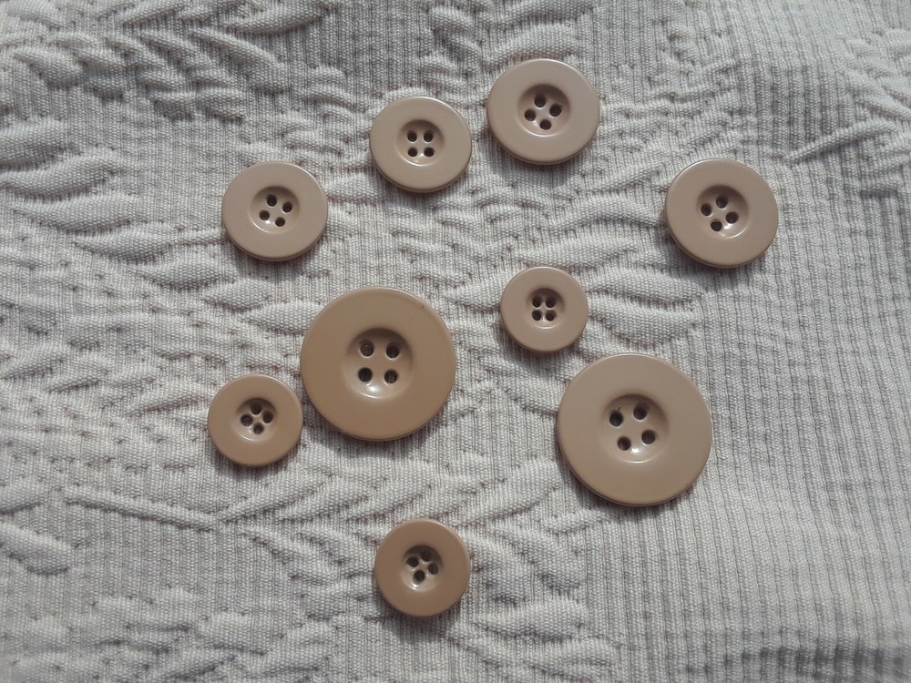 LOUIS VUITTON Button (1) Replacement New Authentic Khaki Brown ( 4 Sizes )