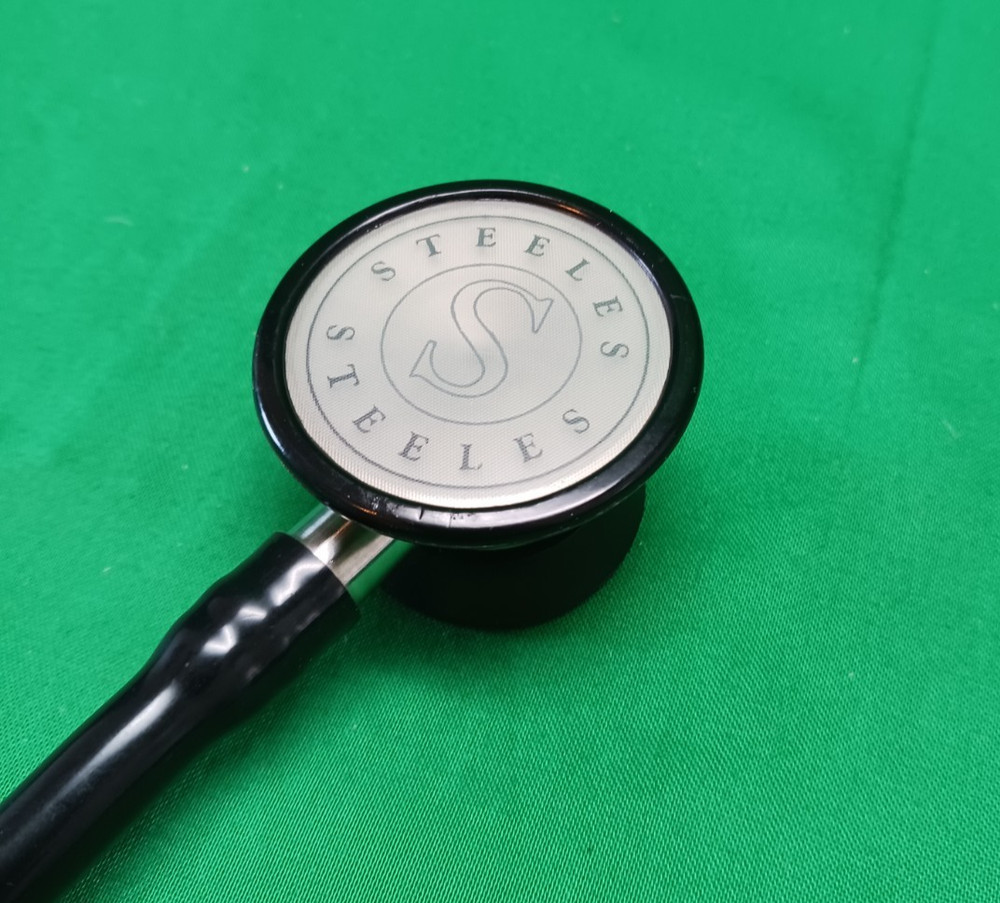 Steele Dual Head Stethoscope Black